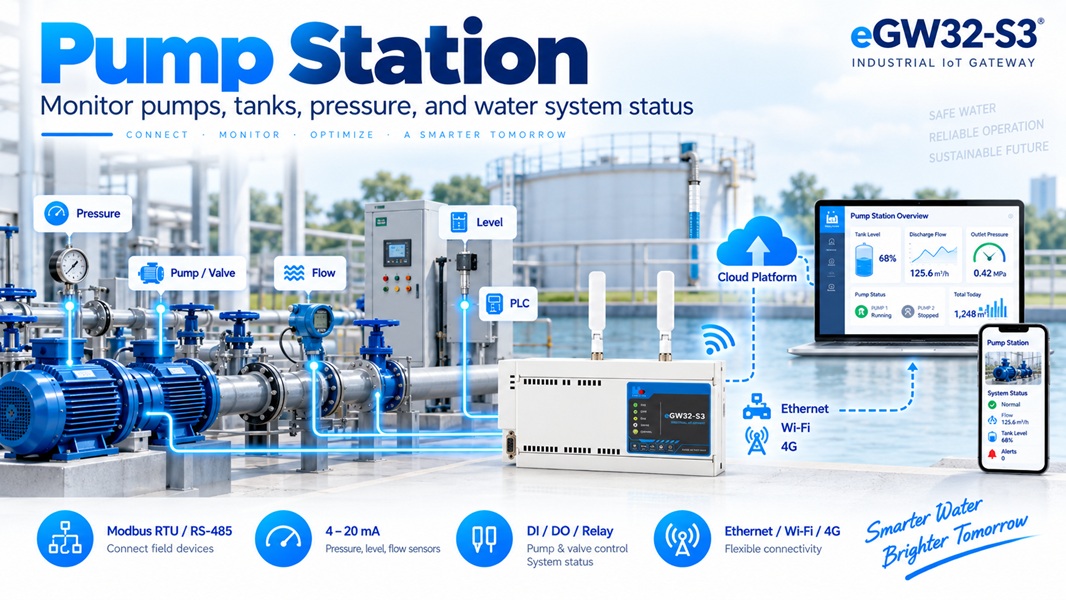 Pump station monitoring