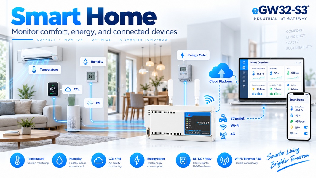 Smart building environment monitoring